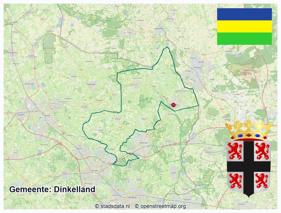 Schematische gemeentegrens Dinkelland